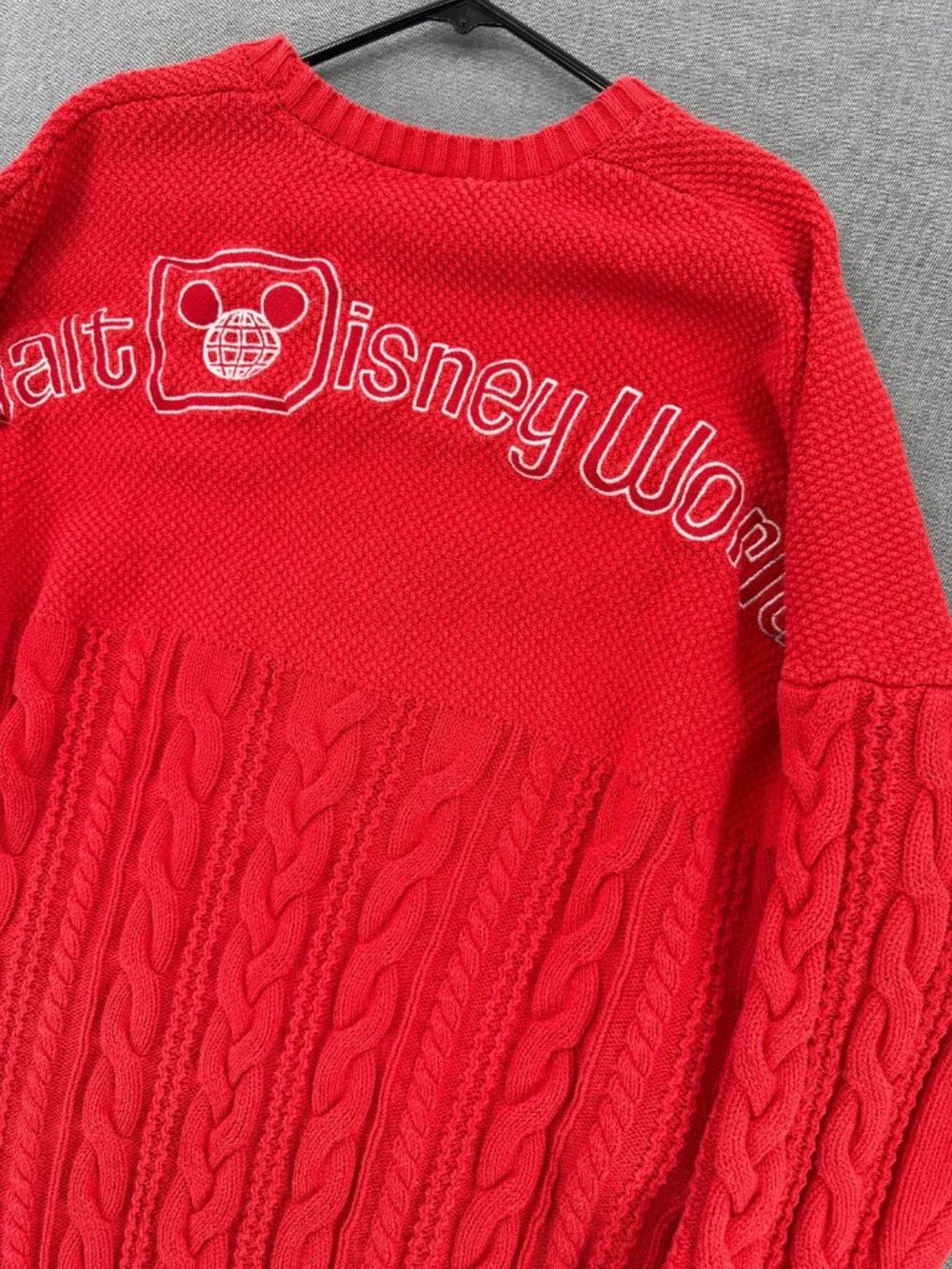 Walt Disney World Holiday Spirit Jersey Sweater Mens 2XL Cable Knit Christmas